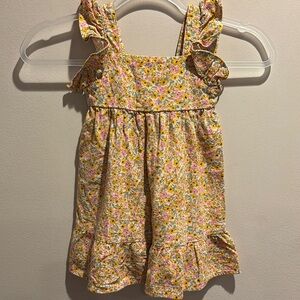 Cat & Jack Floral Kids Dress - Pink and Yellow